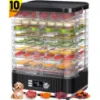 Picture of TNTANTS 10-Tray Food Dehydrator Machine, Dehydrator for Food and Jerky with 24H Timer and 95-176℉ Temperature Control, for Home, Fruit, Herbs, and Dog Treats