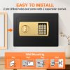 Picture of TNTANTS Electronic Digital Safe Box, 0.5 Cubic Feet Home Security Box for Office Hotel Business, Lock Box with Key Keypad for Cash Jewelry