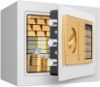 Picture of TNTANTS Electronic Digital Safe Box, 0.5 Cubic Feet Home Security Box for Office Hotel Business, Lock Box with Key Keypad for Cash Jewelry