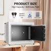 Picture of TNTANTS Electronic Digital Safe Box, 0.5 Cubic Feet Home Security Box for Office Hotel Business, Lock Box with Key Keypad for Cash Jewelry