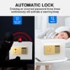 Picture of TNTANTS Electronic Digital Safe Box, 0.5 Cubic Feet Home Security Box for Office Hotel Business, Lock Box with Key Keypad for Cash Jewelry