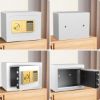 Picture of TNTANTS Electronic Digital Safe Box, 0.5 Cubic Feet Home Security Box for Office Hotel Business, Lock Box with Key Keypad for Cash Jewelry
