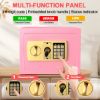 Picture of TNTANTS Electronic Digital Safe Box, 0.5 Cubic Feet Home Security Box for Office Hotel Business, Lock Box with Key Keypad for Cash Jewelry