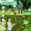 Picture of TNTANTS Electric Weed Wacker, Cordless String Trimmer with Wheels 2Pcs 24V Batteries, 3 Types of Blades, Adjustable Length, Lightweight Weed Eater Grass Trimmer/Edger/Brush Cutter for Lawn Yard Garden