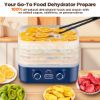 Picture of TNTANTS Food Dehydrator Machine, 6 Stackable BPA-Free Trays, with Digital Adjustable 48H Timer & 158℉ Temperature Control, Dryer for Fruit, Herbs, Meat, Veggies and Pet Treats(Blue)
