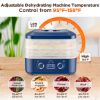 Picture of TNTANTS Food Dehydrator Machine, 6 Stackable BPA-Free Trays, with Digital Adjustable 48H Timer & 158℉ Temperature Control, Dryer for Fruit, Herbs, Meat, Veggies and Pet Treats(Blue)