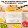 Picture of TNTANTS Food Dehydrator Machine, 6 Stackable BPA-Free Trays, with Digital Adjustable 48H Timer & 158℉ Temperature Control, Dryer for Fruit, Herbs, Meat, Veggies and Pet Treats(White)