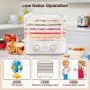 Picture of TNTANTS Food Dehydrator Machine, 6 Stackable BPA-Free Trays, with Digital Adjustable 48H Timer & 158℉ Temperature Control, Dryer for Fruit, Herbs, Meat, Veggies and Pet Treats(White)