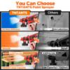Picture of TNTANTS Paint Sprayer 1400ml Large Container, 550W HVLP Electric Spray Paint Gun with 4 Nozzles 3 Spray Patterns for House Painting, Home Interior and Exterior(Red)