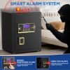 Picture of BESAFETY 3.5 Cuft Large Safe Box, Digital Keypad Home Security Safe With Fireproof Bag & Alarm System(Black)