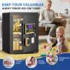 Picture of BESAFETY 3.5 Cuft Large Safe Box, Digital Keypad Home Security Safe With Fireproof Bag & Alarm System(Black)