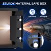 Picture of BESAFETY 3.5 Cuft Large Safe Box, Digital Keypad Home Security Safe With Fireproof Bag & Alarm System(Black)