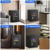 Picture of BESAFETY 3.5 Cuft Large Safe Box, Digital Keypad Home Security Safe With Fireproof Bag & Alarm System(Black)