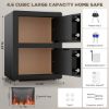 Picture of BESAFETY 4.6 Cuft Large Double Door Safe Box, Digital Keypad Home Security Safe With Fireproof Waterproof Bag for Money Office