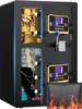 Picture of BESAFETY 5.6 Cuft Large Double Door Safe Box, Digital Keypad Home Security Safe With Fireproof Waterproof Bag for Money Office