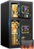 Picture of TNTANTS 7.6 Cuft Large Double Door Safe Box, Digital Keypad Home Security Safe With Fireproof Waterproof Bag & Adjustable Shelf, Security Safe for Money Business Office Black