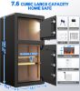 Picture of TNTANTS 7.6 Cuft Large Double Door Safe Box, Digital Keypad Home Security Safe With Fireproof Waterproof Bag & Adjustable Shelf, Security Safe for Money Business Office Black