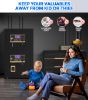 Picture of TNTANTS 7.6 Cuft Large Double Door Safe Box, Digital Keypad Home Security Safe With Fireproof Waterproof Bag & Adjustable Shelf, Security Safe for Money Business Office Black