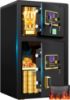 Picture of TNTANTS 9.6 Cuft Large Double Door Safe Box, Digital Keypad Home Security Safe With Fireproof Waterproof Bag & Adjustable Shelf, Security Safe for Money Business Office Black