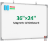 Picture of TNTANTS Magnetic White Board 36''×24'', Dry Erase Board for Home, School, Office, Silver Aluminium Frame Wall Mounted Whiteboard