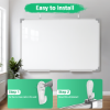Picture of TNTANTS Magnetic White Board 36''×24'', Dry Erase Board for Home, School, Office, Silver Aluminium Frame Wall Mounted Whiteboard