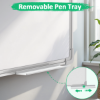 Picture of TNTANTS Magnetic White Board 36''×24'', Dry Erase Board for Home, School, Office, Silver Aluminium Frame Wall Mounted Whiteboard