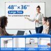 Picture of TNTANTS Large White Board Dry Erase Board, 48''×36'' Foldable Double-Sided Whiteboard for Wall with Marker and Eraser, Magnetic Whiteboard for Office, School, Home, Kitchen