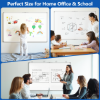 Picture of TNTANTS Large White Board Dry Erase Board, 48''×36'' Foldable Double-Sided Whiteboard for Wall with Marker and Eraser, Magnetic Whiteboard for Office, School, Home, Kitchen