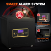Picture of BESAFETY 2.5 Cuft Safe Box, Digital Keypad Home Security Safe With Fireproof Waterproof Bag & Adjustable Shelf