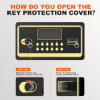 Picture of BESAFETY 2.5 Cuft Safe Box, Digital Keypad Home Security Safe With Fireproof Waterproof Bag & Adjustable Shelf