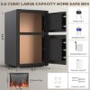 Picture of BESAFETY 5.6 Cuft Large Double Door Safe Box, Digital Keypad Home Security Safe With Fireproof Waterproof Bag for Money Office