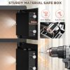 Picture of BESAFETY 5.6 Cuft Large Double Door Safe Box, Digital Keypad Home Security Safe With Fireproof Waterproof Bag for Money Office