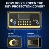 Picture of BESAFETY 5.6 Cuft Large Double Door Safe Box, Digital Keypad Home Security Safe With Fireproof Waterproof Bag for Money Office