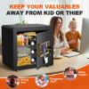 Picture of JENNY FRIDA BESAFETY 2.5 Cuft Safe Box, Digital Keypad Home Security Safe With Fireproof Waterproof Bag & Adjustable Shelf