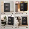 Picture of BESAFETY 5.6 Cuft Large Double Door Safe Box, Digital Keypad Home Security Safe With Fireproof Waterproof Bag for Money Office
