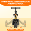 Picture of TNTANTS 4 in 1 Toddler Bike, Kids Tricycle for 1-5 Years Old, Toddler Tricycle for Boy Girl, Baby Balance Bike with Parent Steering Push Handle, Removable Pedal, Adjustable Seat Yellow