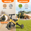 Picture of TNTANTS 4 in 1 Toddler Bike, Kids Tricycle for 1-5 Years Old, Toddler Tricycle for Boy Girl, Baby Balance Bike with Parent Steering Push Handle, Removable Pedal, Adjustable Seat Yellow