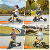 Picture of TNTANTS 4 in 1 Toddler Bike, Kids Tricycle for 1-5 Years Old, Toddler Tricycle for Boy Girl, Baby Balance Bike with Parent Steering Push Handle, Removable Pedal, Adjustable Seat Yellow