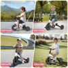 Picture of TNTANTS 4 in 1 Toddler Bike, Kids Tricycle for 1-5 Years Old, Toddler Tricycle for Boy Girl, Baby Balance Bike with Parent Steering Push Handle, Removable Pedal, Adjustable Seat White