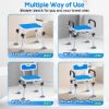 Picture of TNTANTS Shower Chair for Inside Shower with Armrests & Back, Upgraded Supports up to 350lbs Shower Seat with Padded and Grab Bar, Adjustable Height Shower Bench for Elderly Disabled