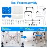 Picture of TNTANTS Shower Chair for Inside Shower with Armrests & Back, Upgraded Supports up to 350lbs Shower Seat with Padded and Grab Bar, Adjustable Height Shower Bench for Elderly Disabled