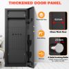 Picture of SYSENFO 12-15 Gun Cabinet, Quick Access Long Gun Safe for Home Rifles and Pistols, Large Unassembled Rifle Safe with Removable Shelves, Digital Keypad, Pegboard