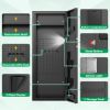 Picture of SYSENFO 12-15 Gun Cabinet, Quick Access Long Gun Safe for Home Rifles and Pistols, Large Unassembled Rifle Safe with Removable Shelves, Digital Keypad, Pegboard